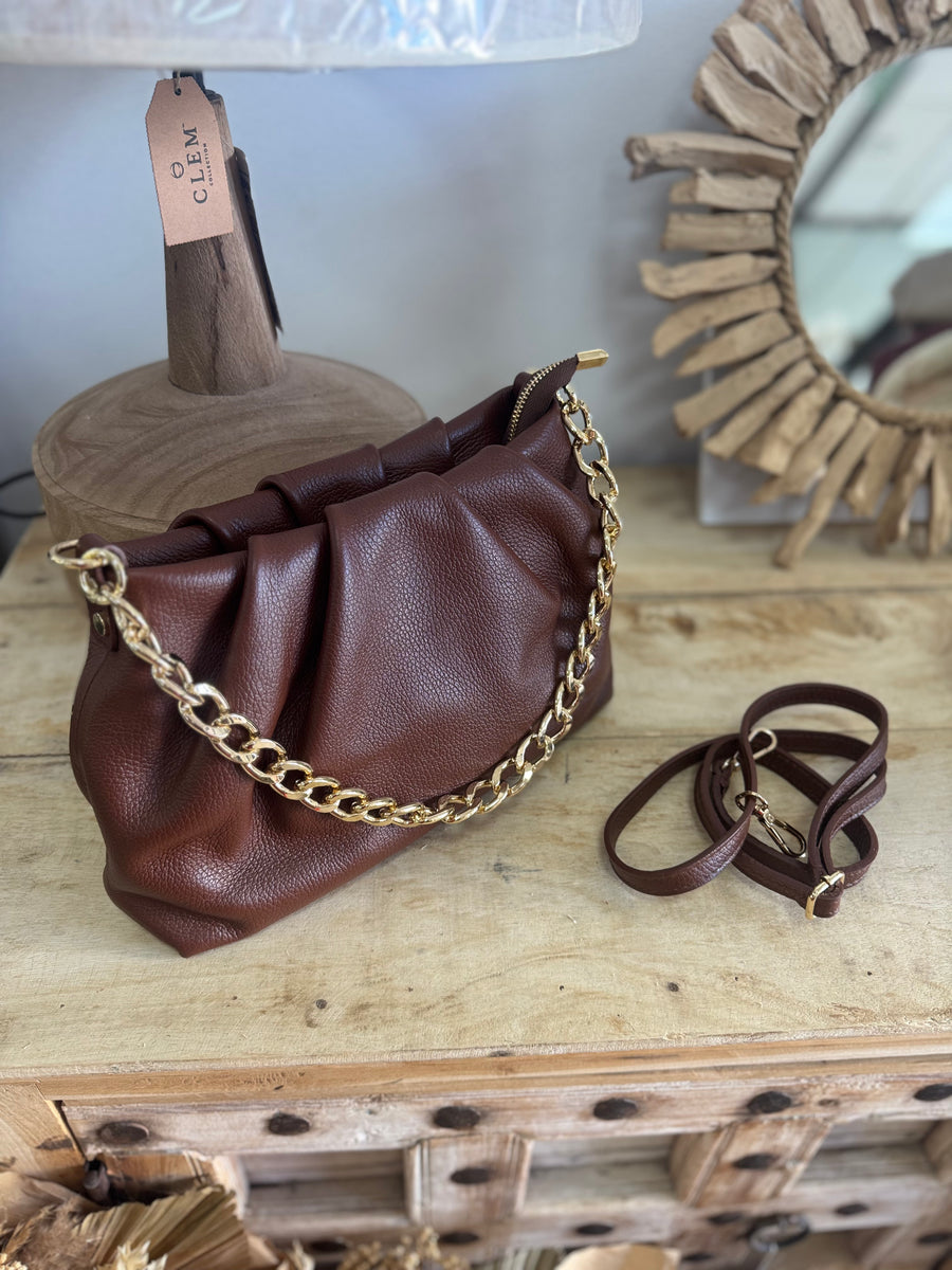 Bolso Piel Paris Marrón