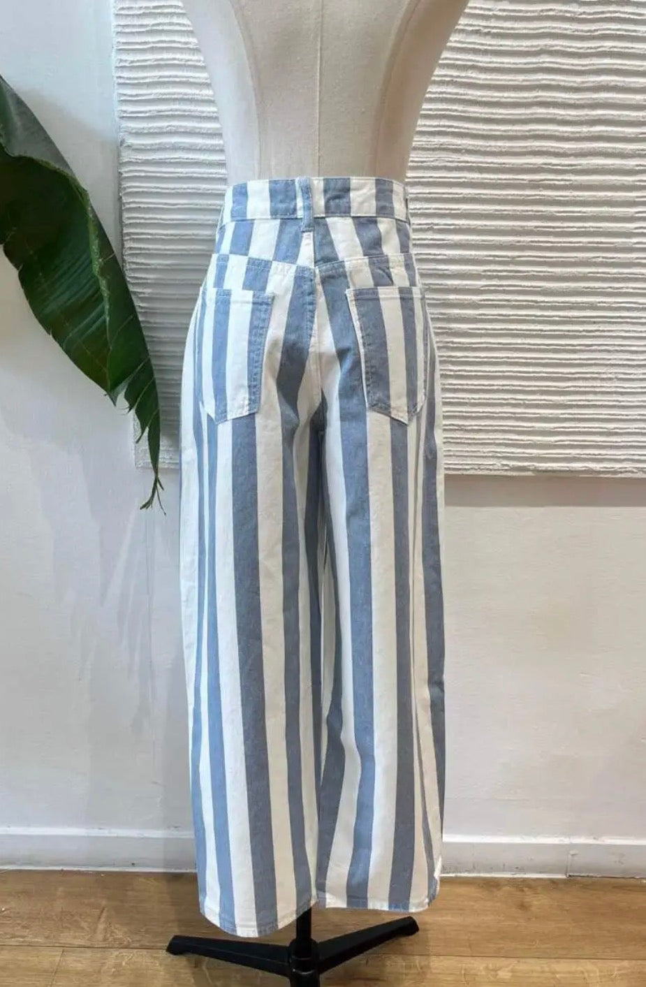 Pantalón Rayas Denim