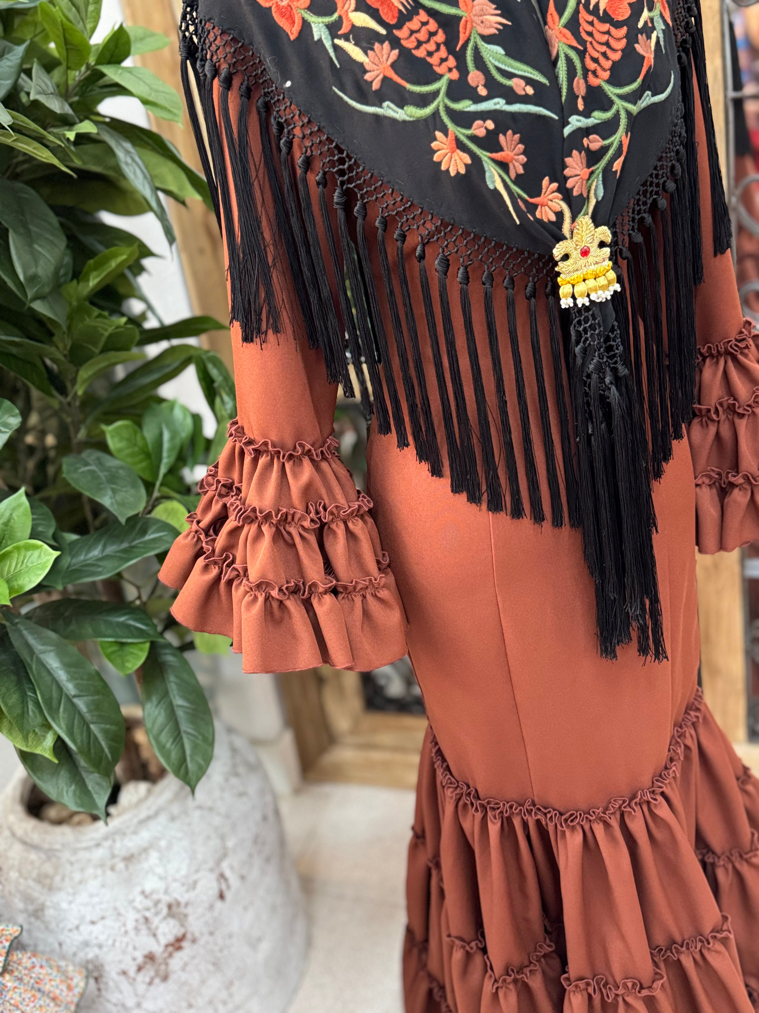 Traje de Flamenca Córdoba Terracota