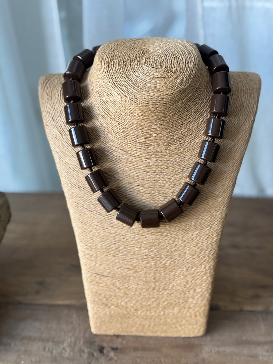 Collar Bolas Cilyn Marrón