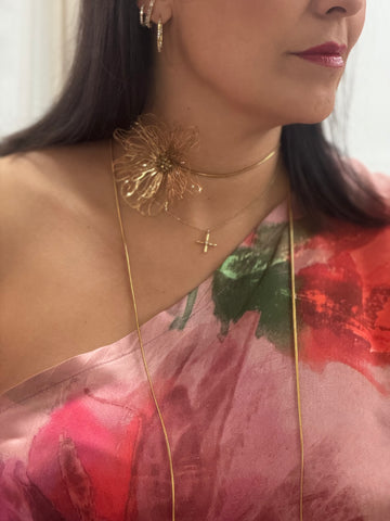 Choker Flor Gold