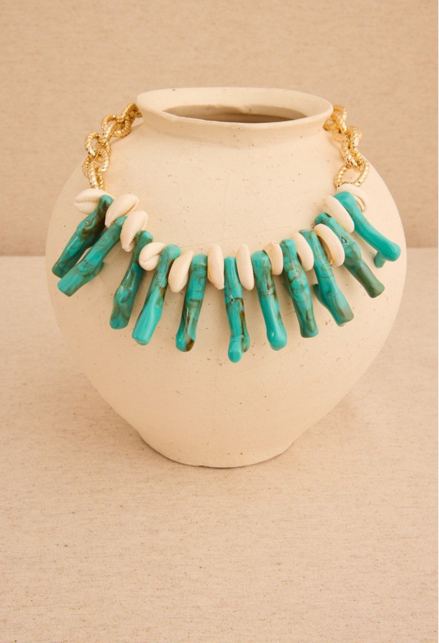 Collar de Corales Turquesa