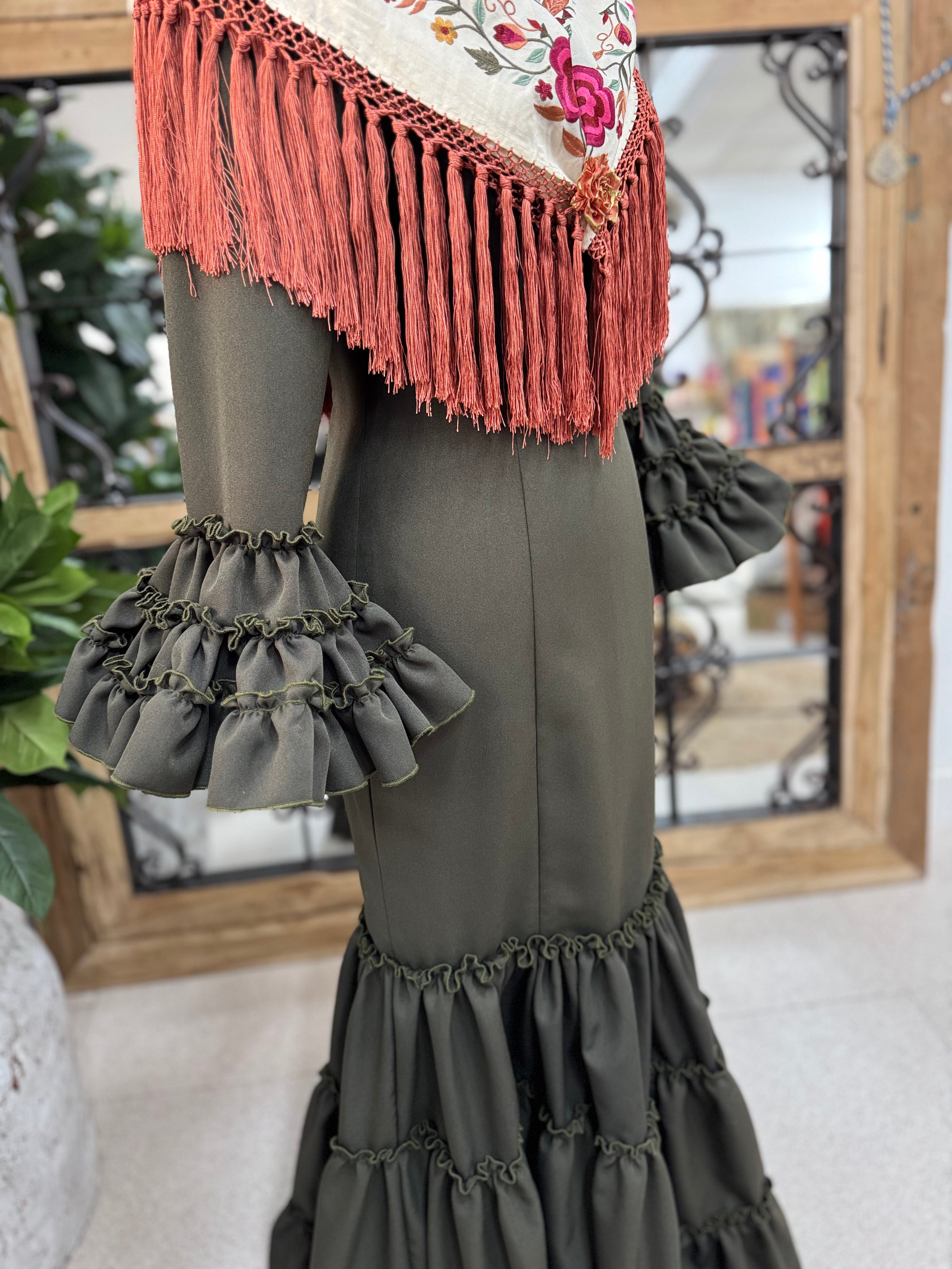Traje de Flamenca Córdoba Verde