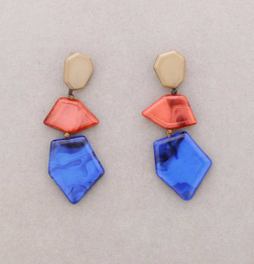 Pendientes Resina Colores