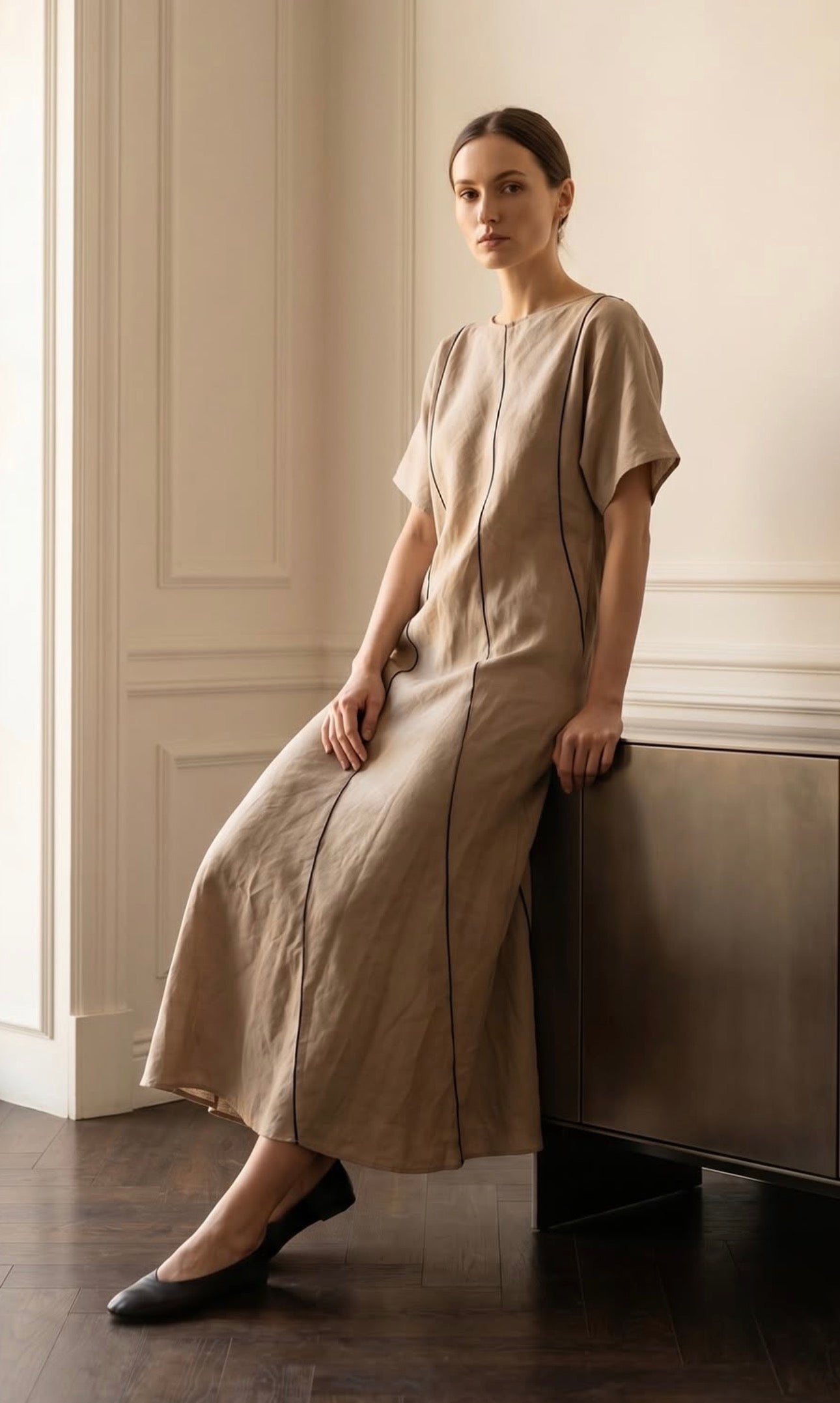 Vestido 100% Lino
