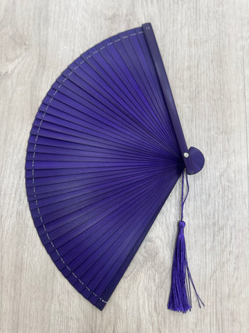 Abanico Bambú Morado