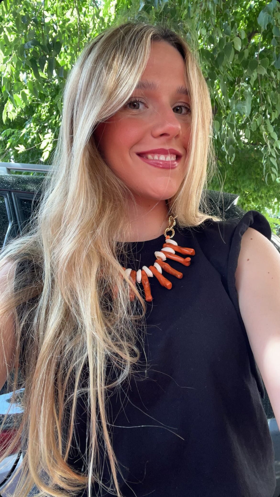 Collar Corales Coral
