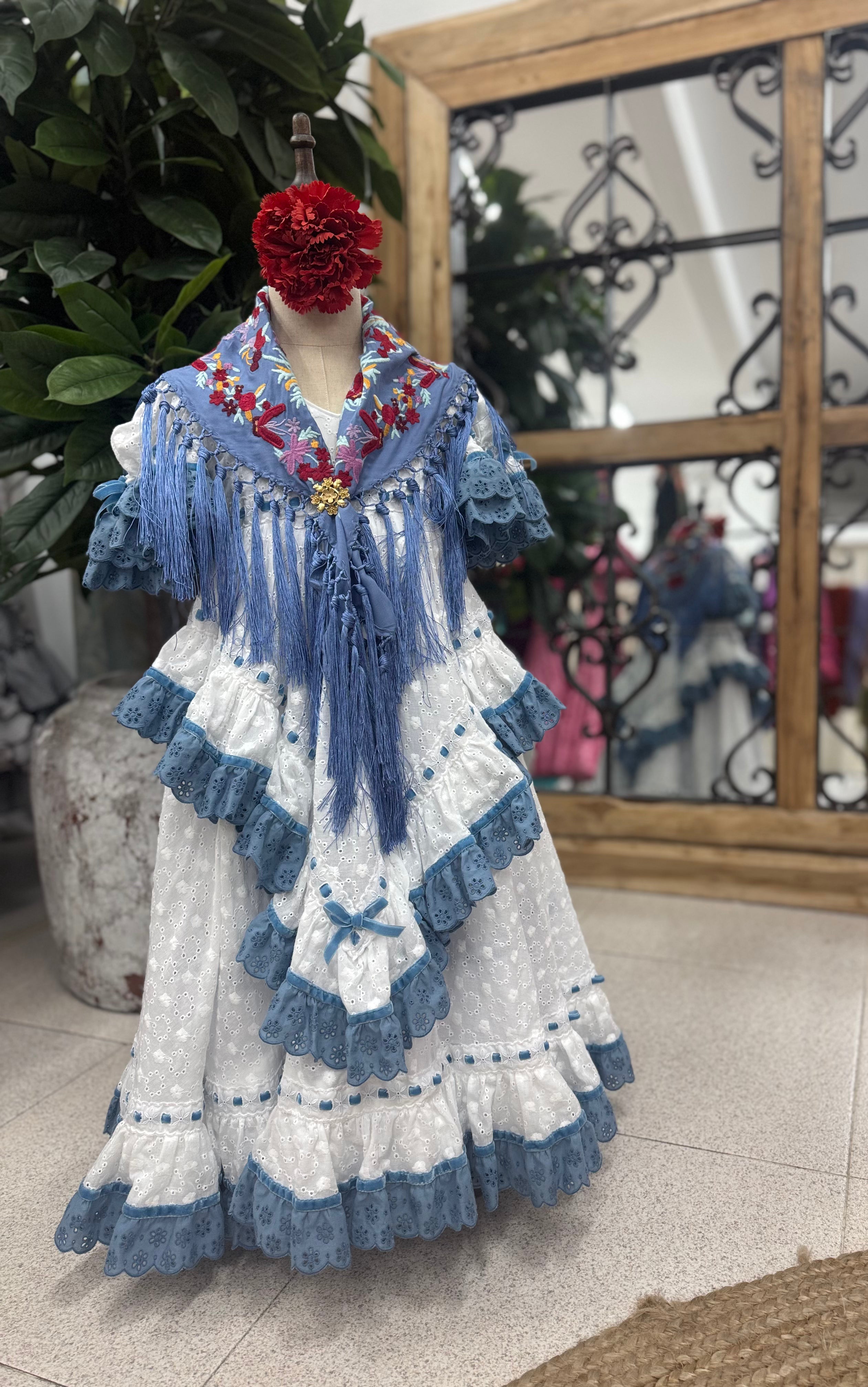 Traje Flamenca Niña Mod.Marisol T.4