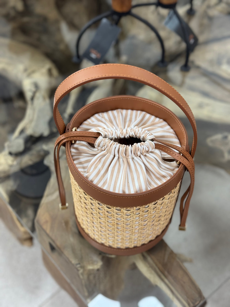 Bolso Piel Ratan Bombín