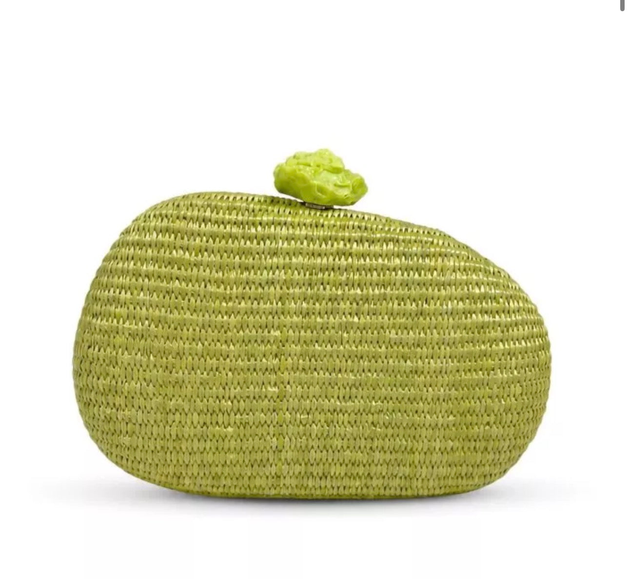 Clutch Rafia Oval Lima