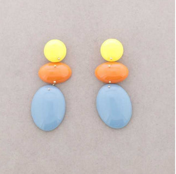 Pendientes Resina Colores