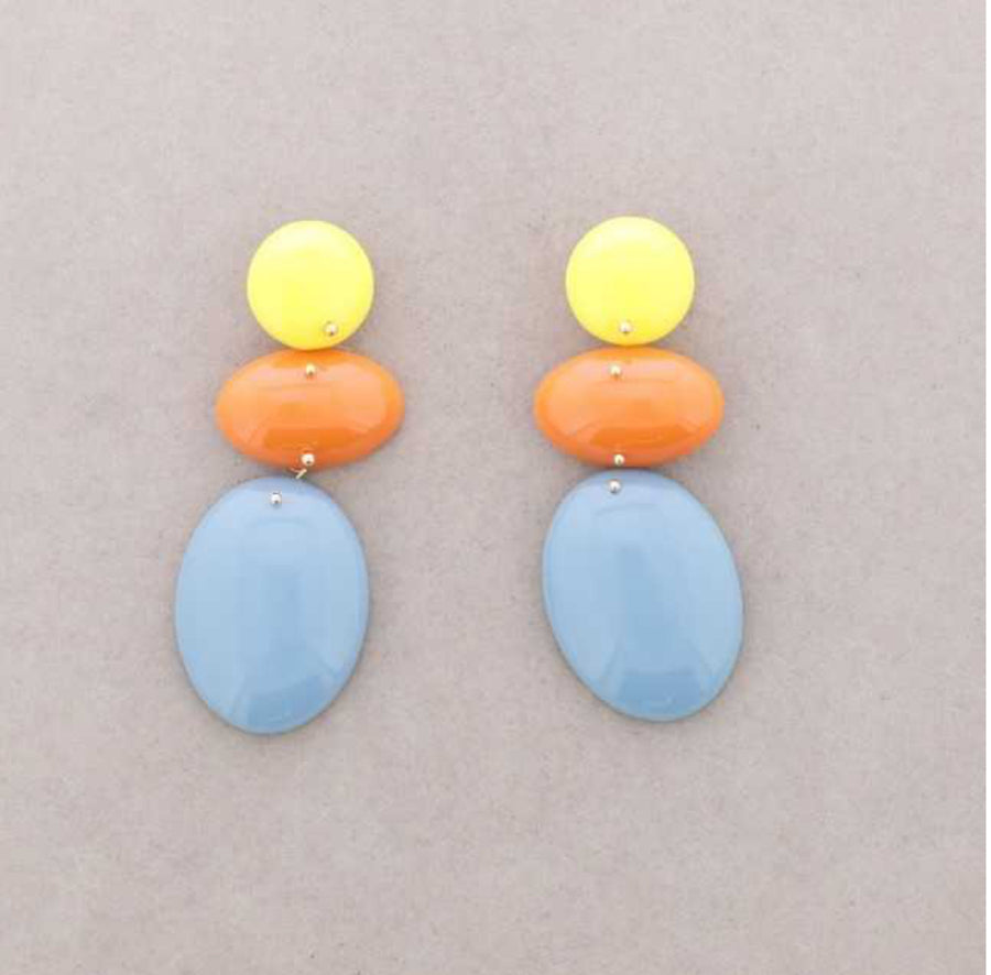 Pendientes Resina Colores