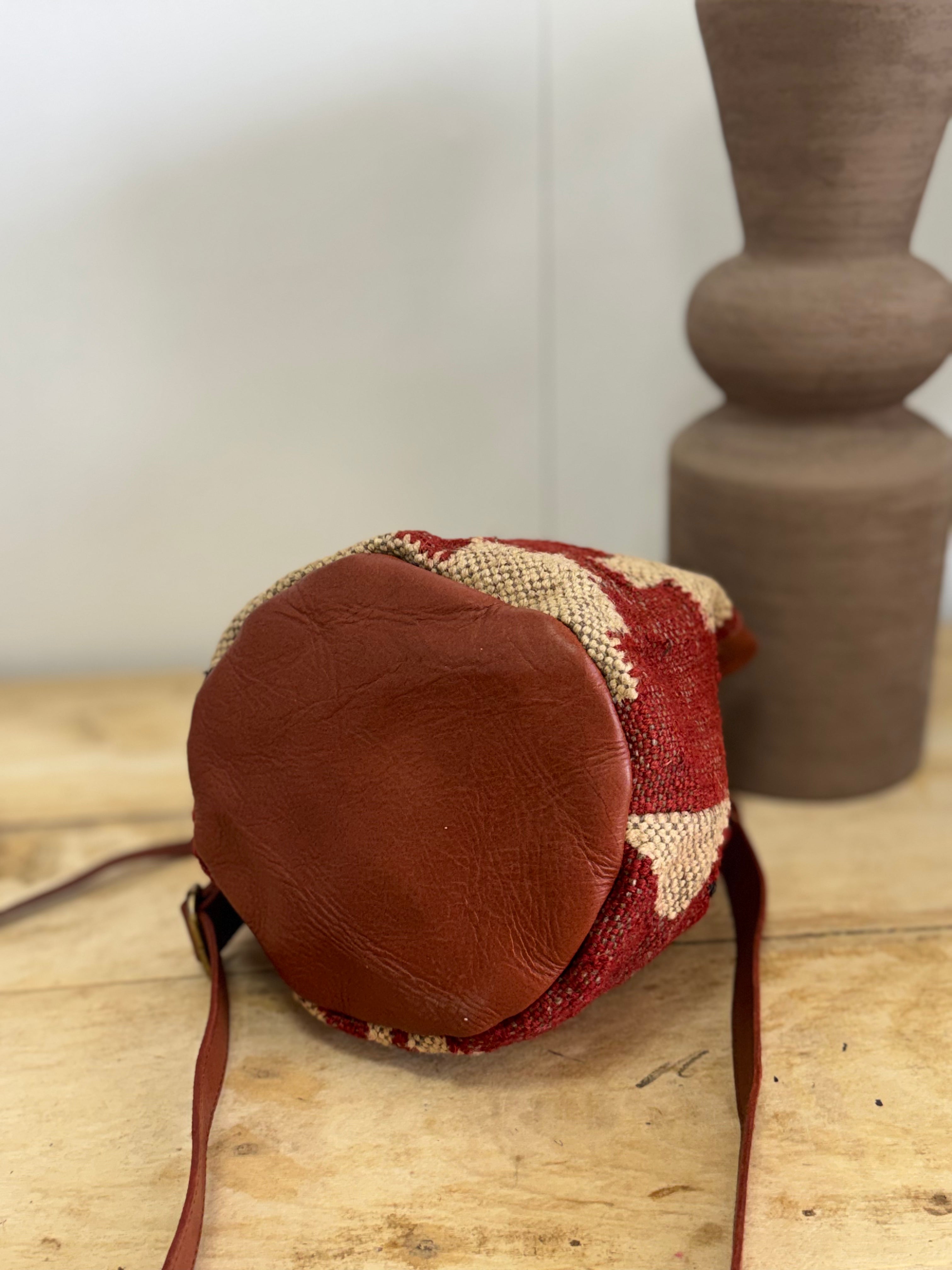 Bolso Piel Bombonera Yute 2