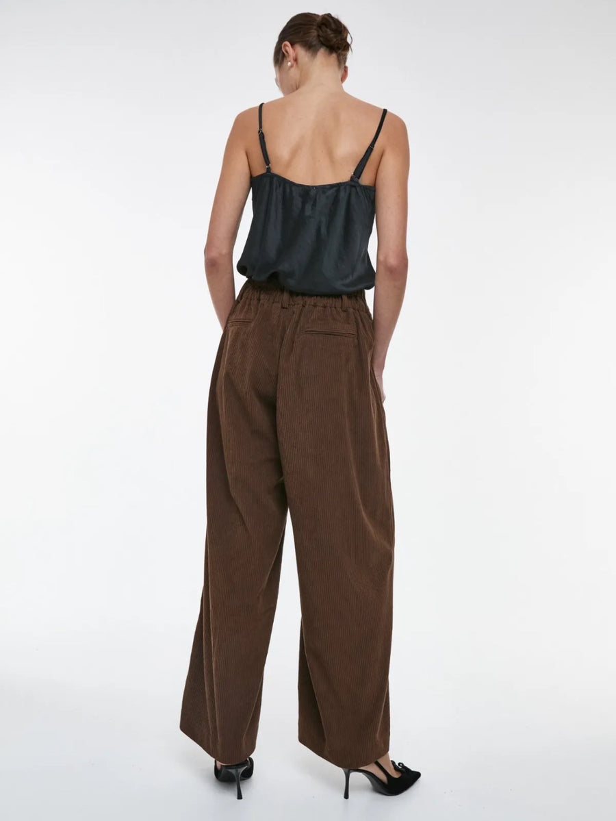 Pantalón Pana Ancho Marrón