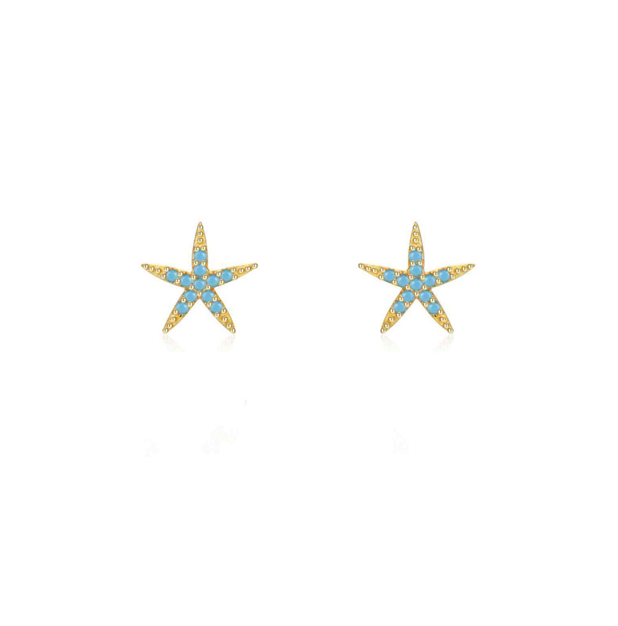 Pendientes Estrella Turquesa