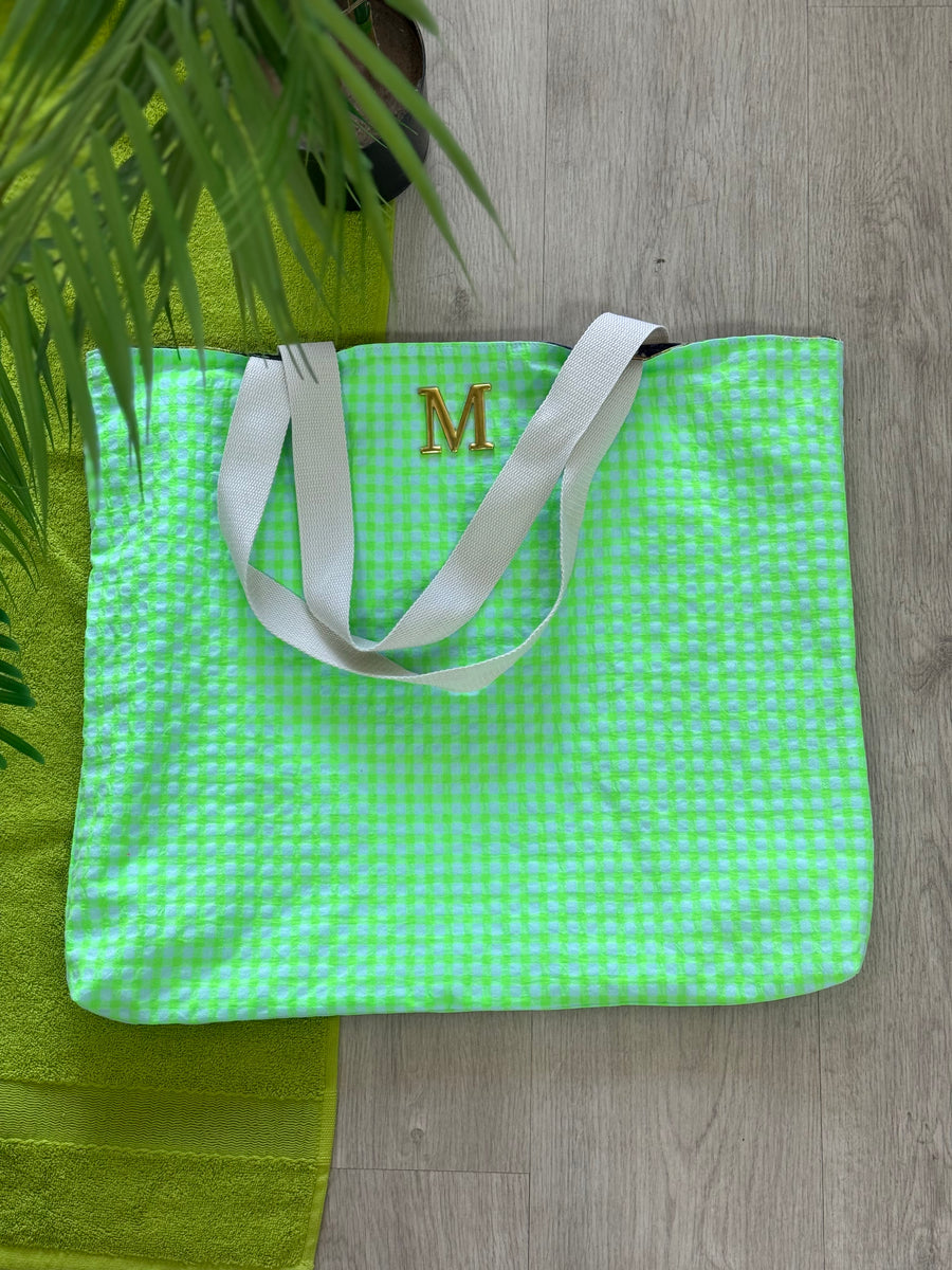 Bolso Playa Alix Reversible Vichy Sersuker