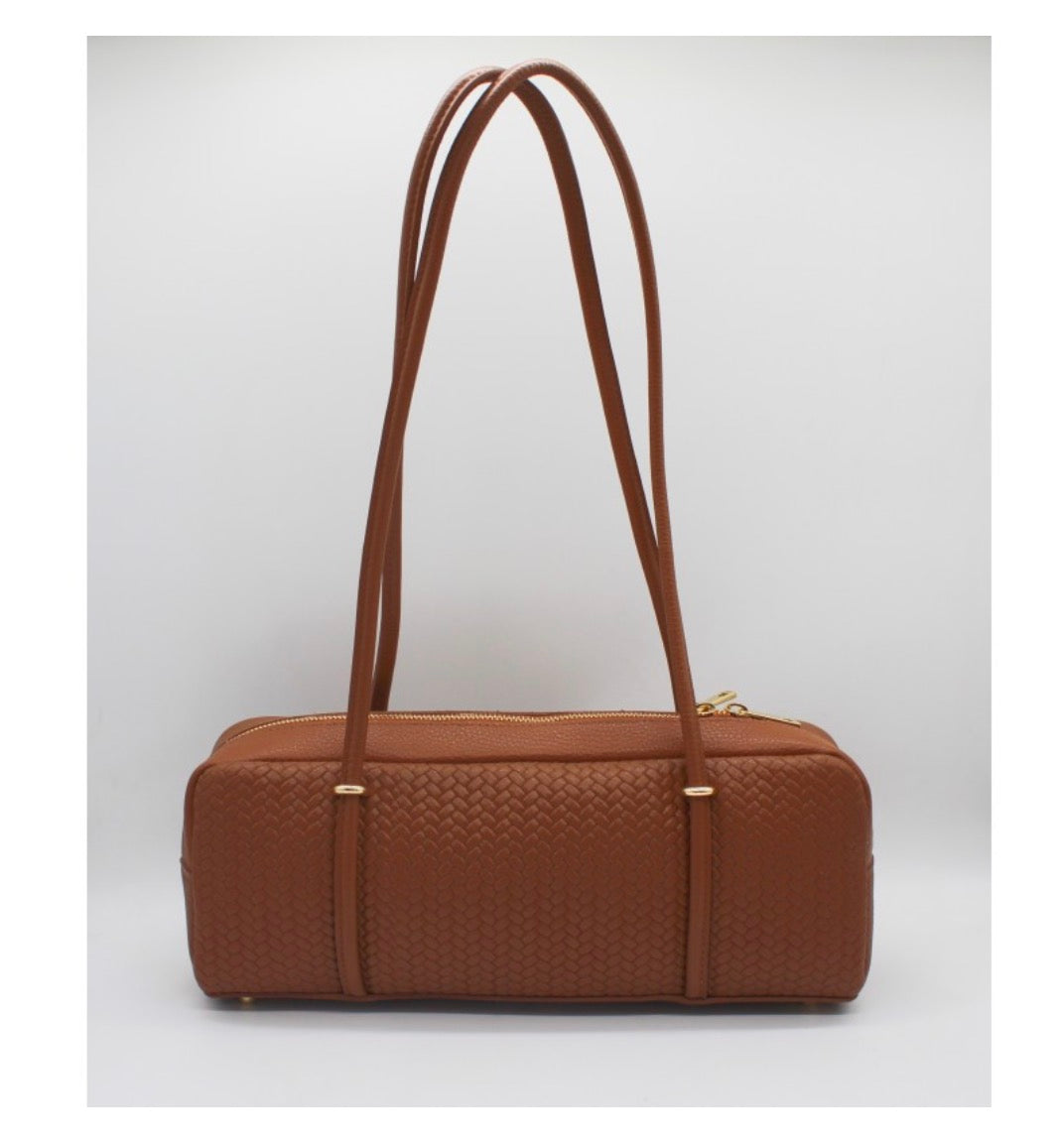 Bolso Piel Shaki Trenza Camel
