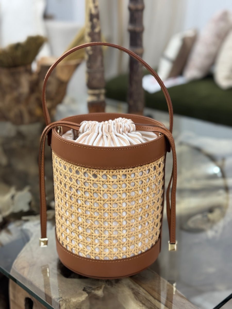 Bolso Piel Ratan Bombín