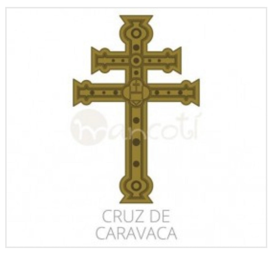 Cruz de Caravaca Pulsera Piedras Multicolor