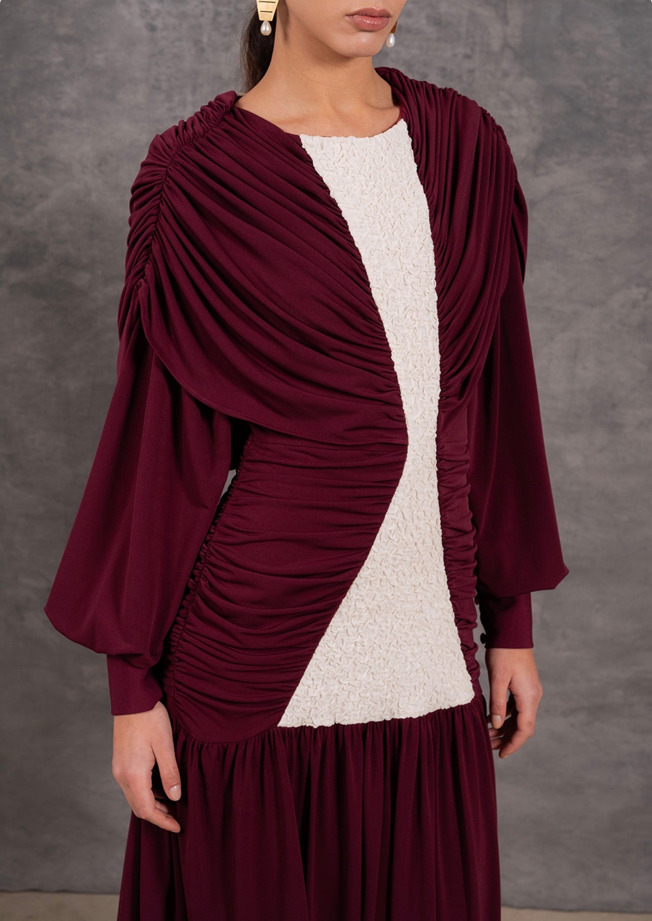 Vestido Belve Burdeos