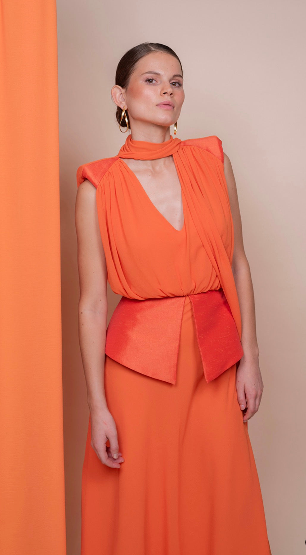 Vestido Diana Naranja Strena
