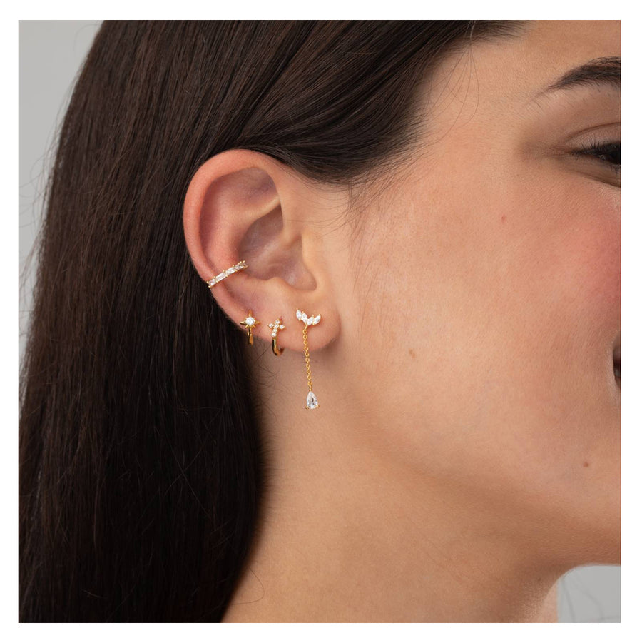 Pendientes Margarita Circonita Amatista