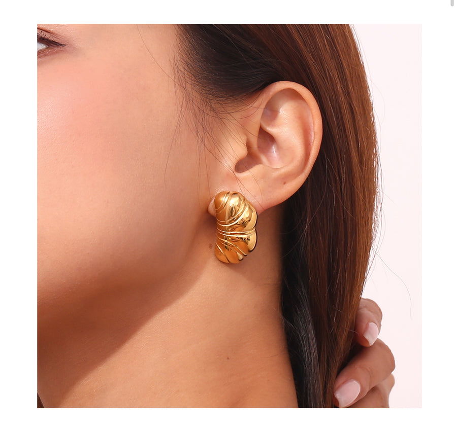 Pendientes Croissant Acero