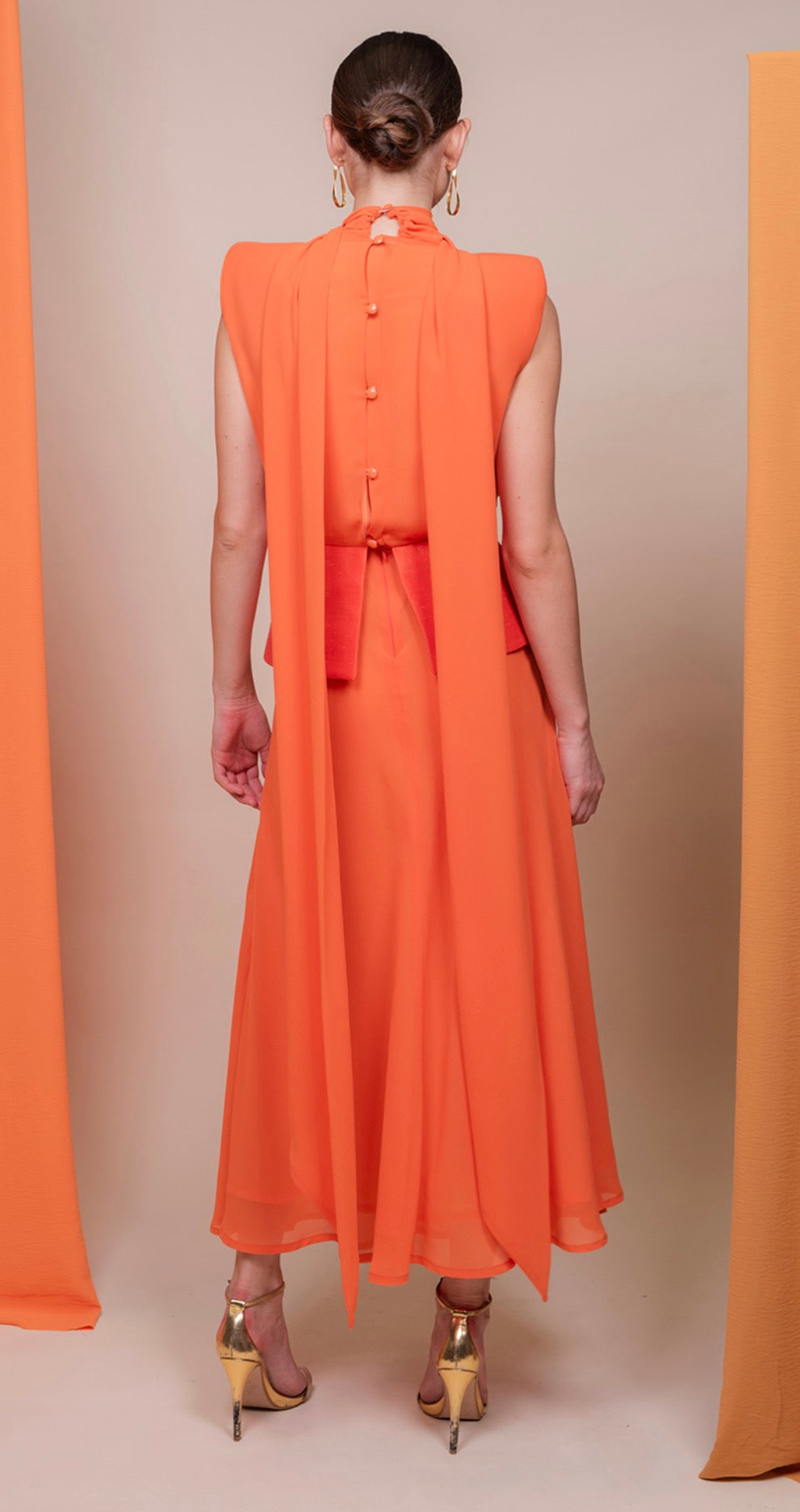 Vestido Diana Naranja Strena