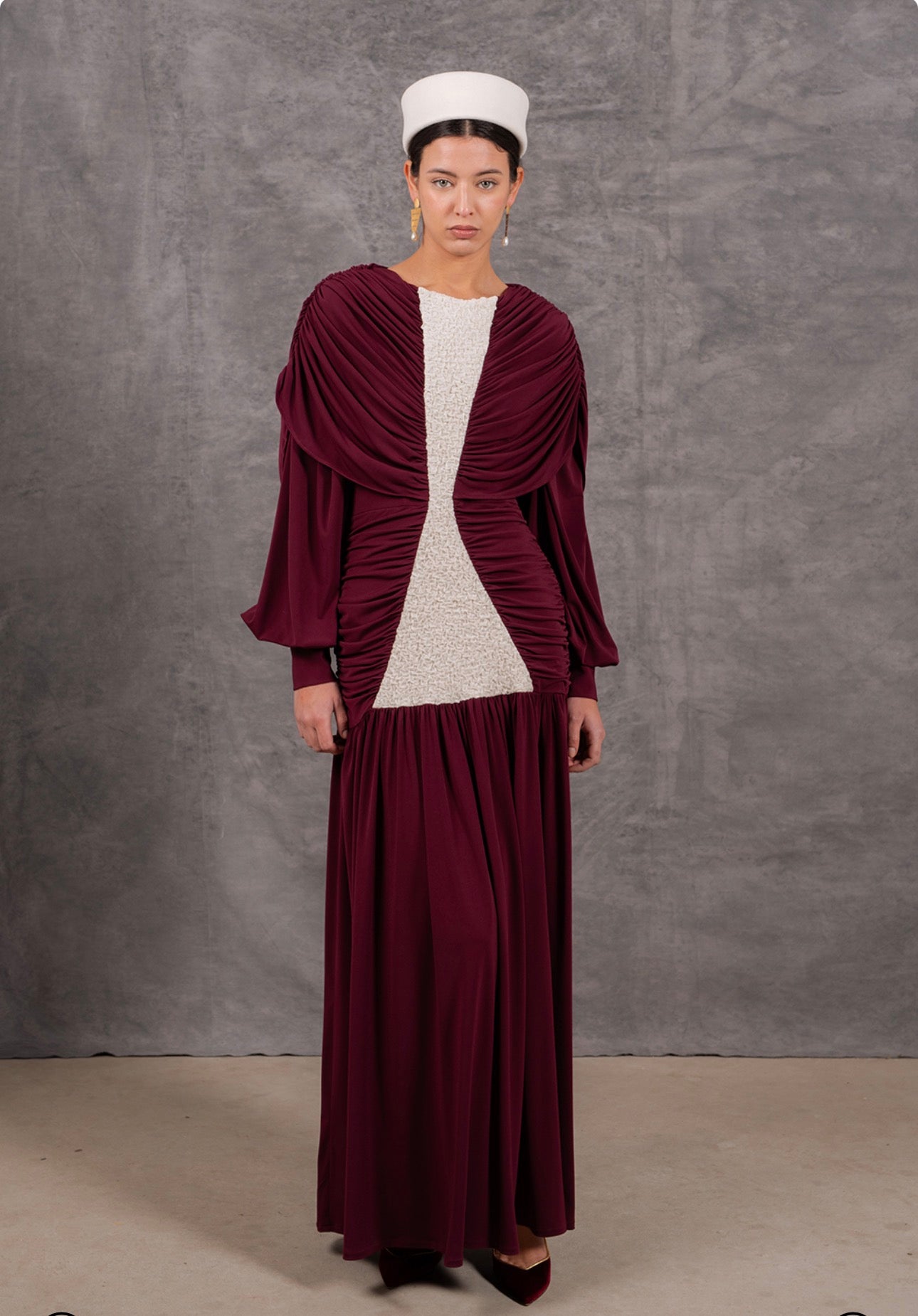 Vestido Belve Burdeos
