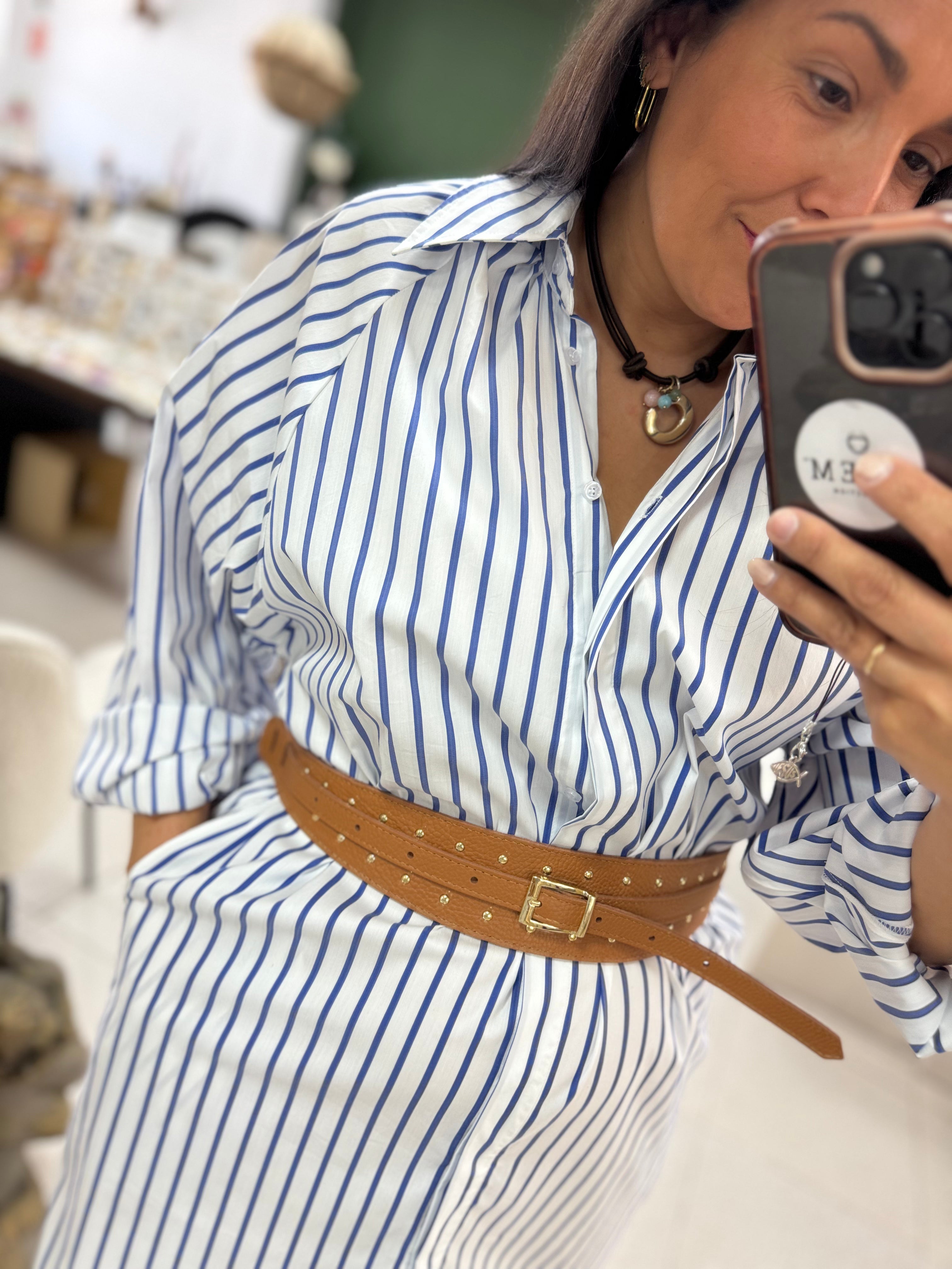 Vestido Camisero Rayas