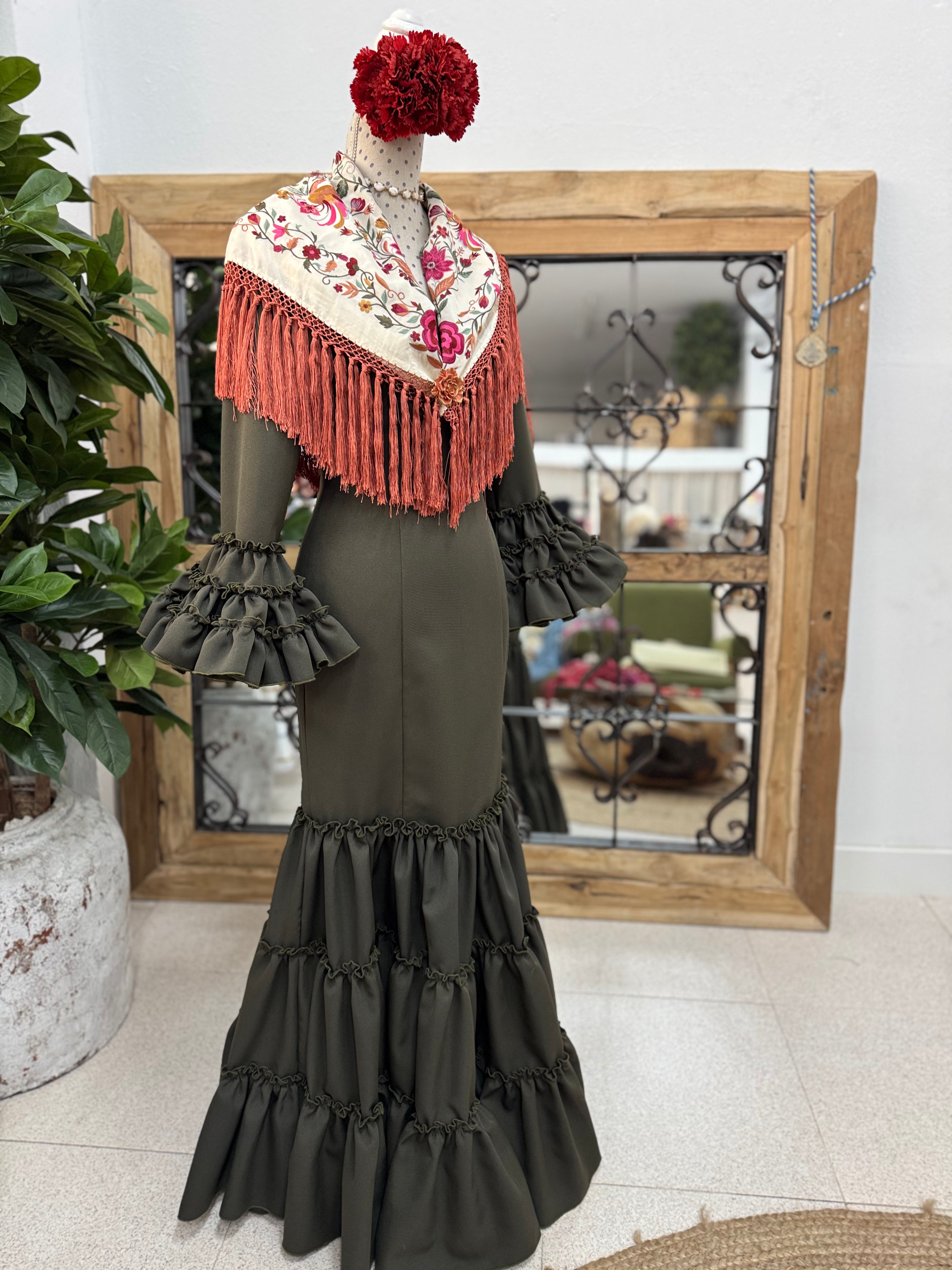 Traje de Flamenca Córdoba Verde