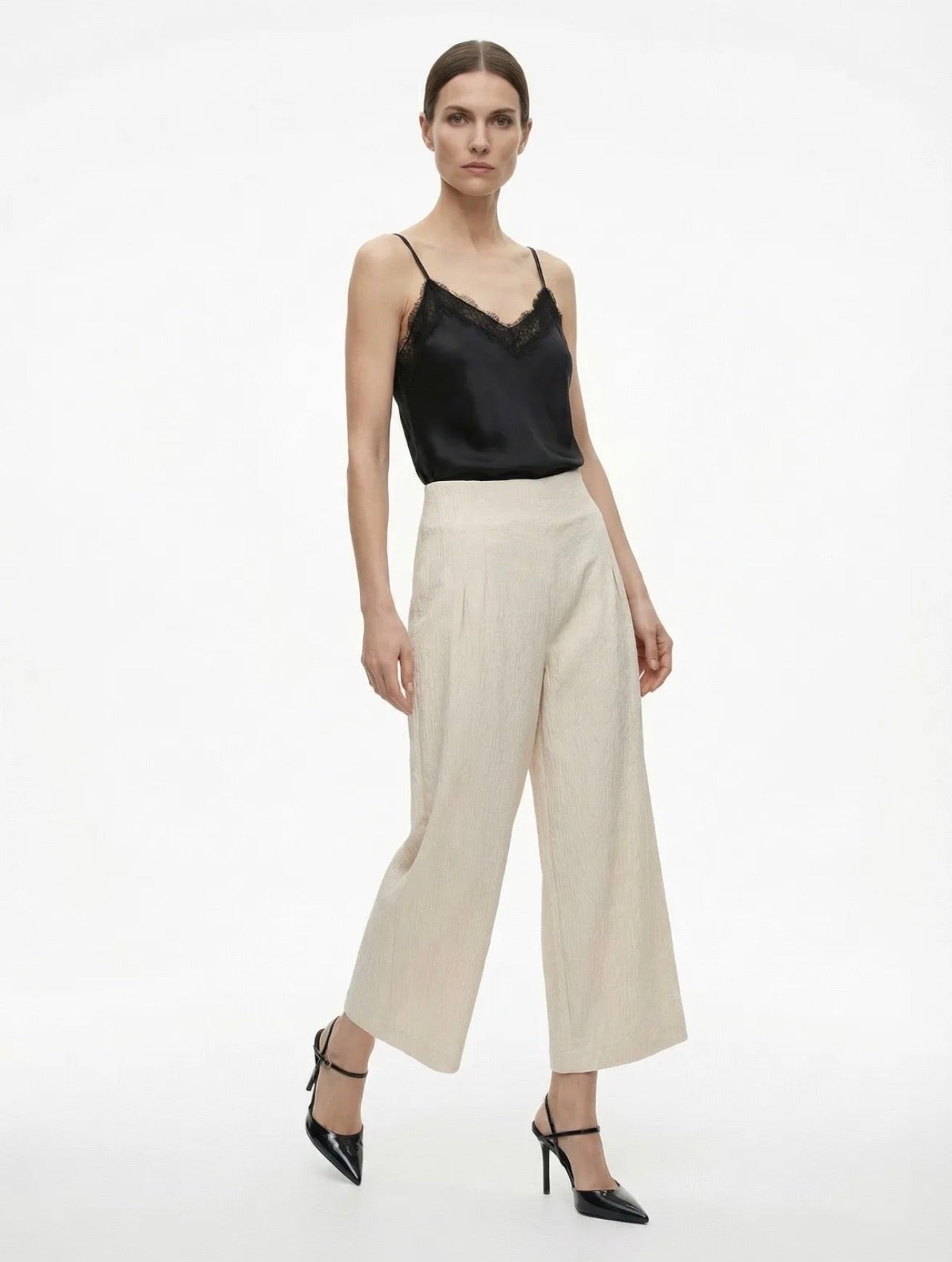 Pantalón Negro Textura