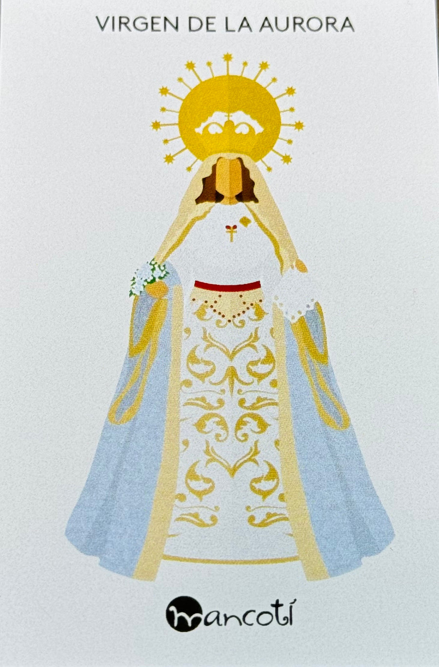 Virgen de la Aurora Gargantilla cadena