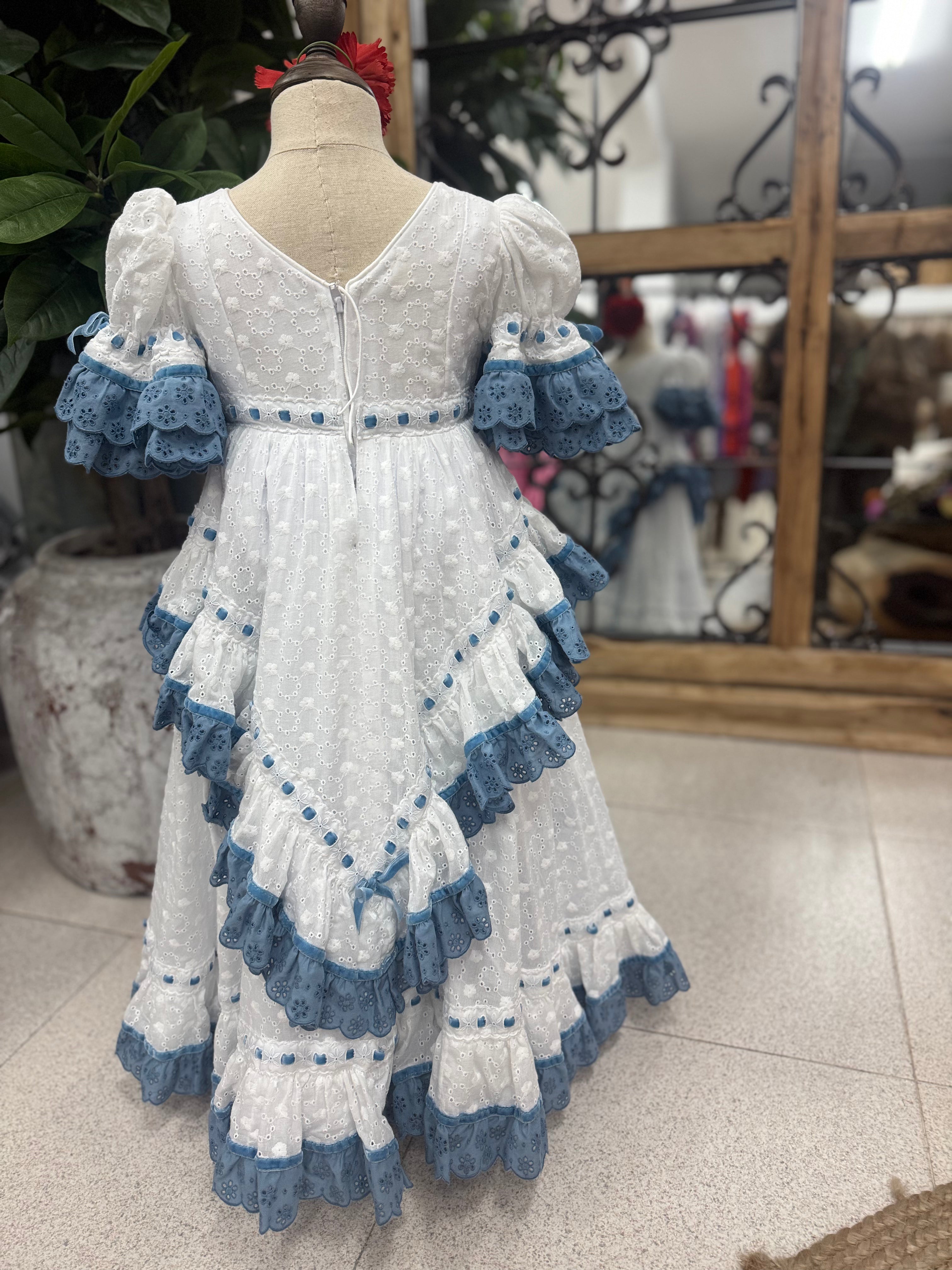 Traje Flamenca Niña Mod.Marisol T.4