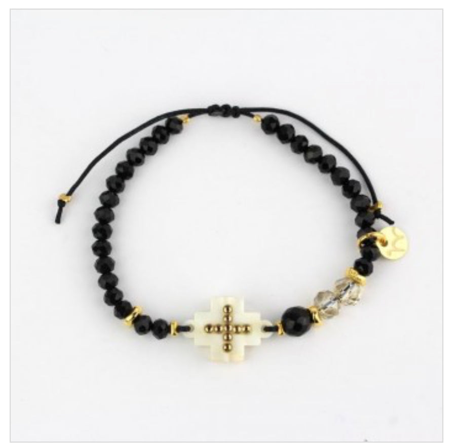 Pulsera Cruz Cristal