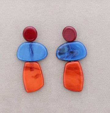 Pendientes Resina Colores