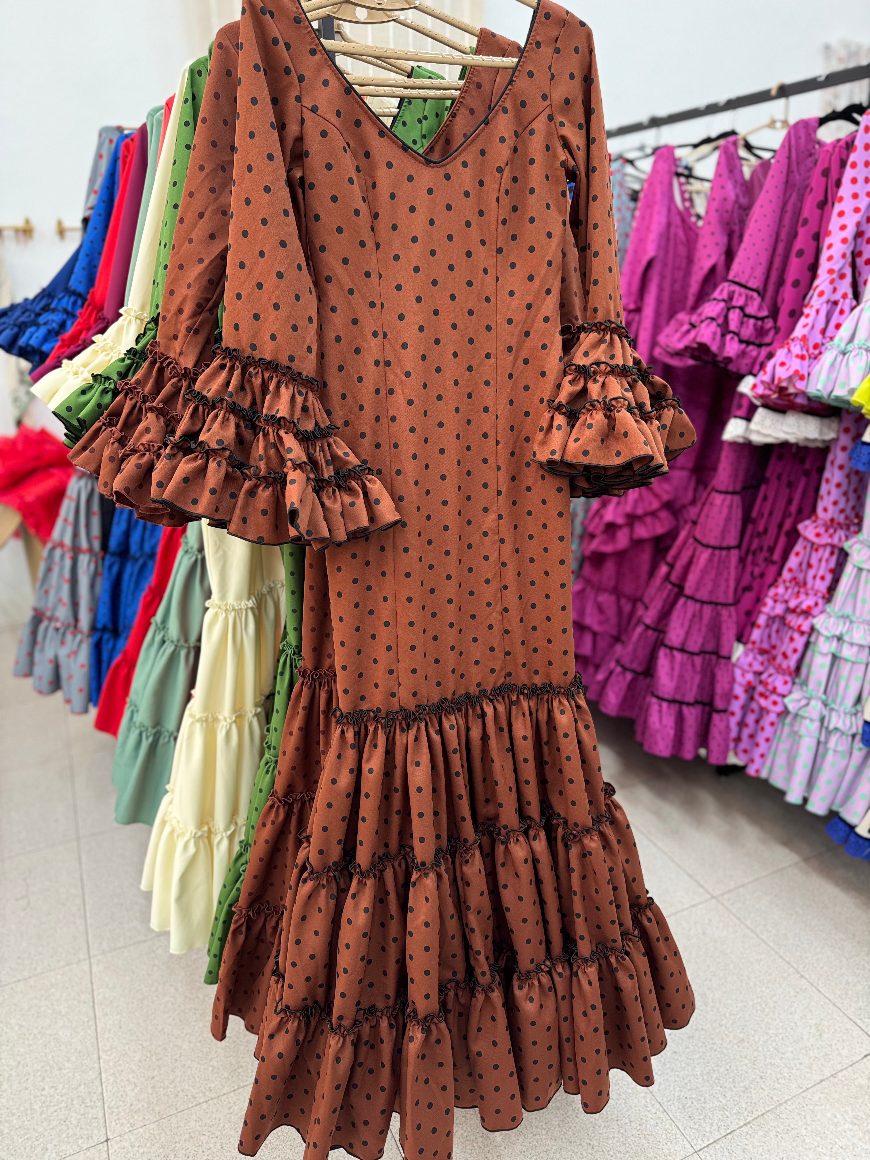 Traje Flamenca Córdoba Terracota Lunar T.32 y 34