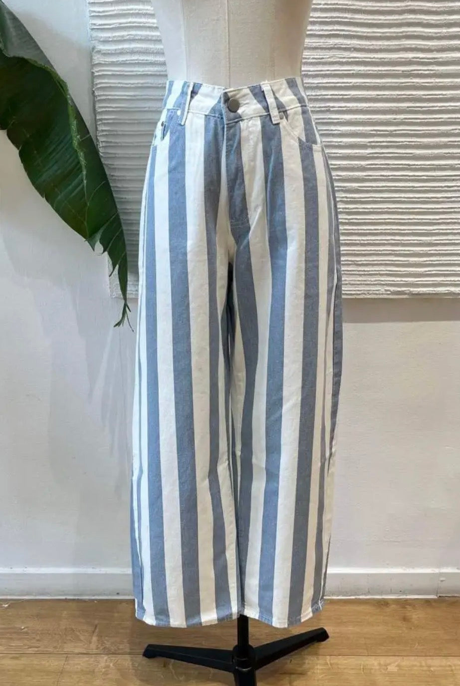 Pantalón Rayas Denim