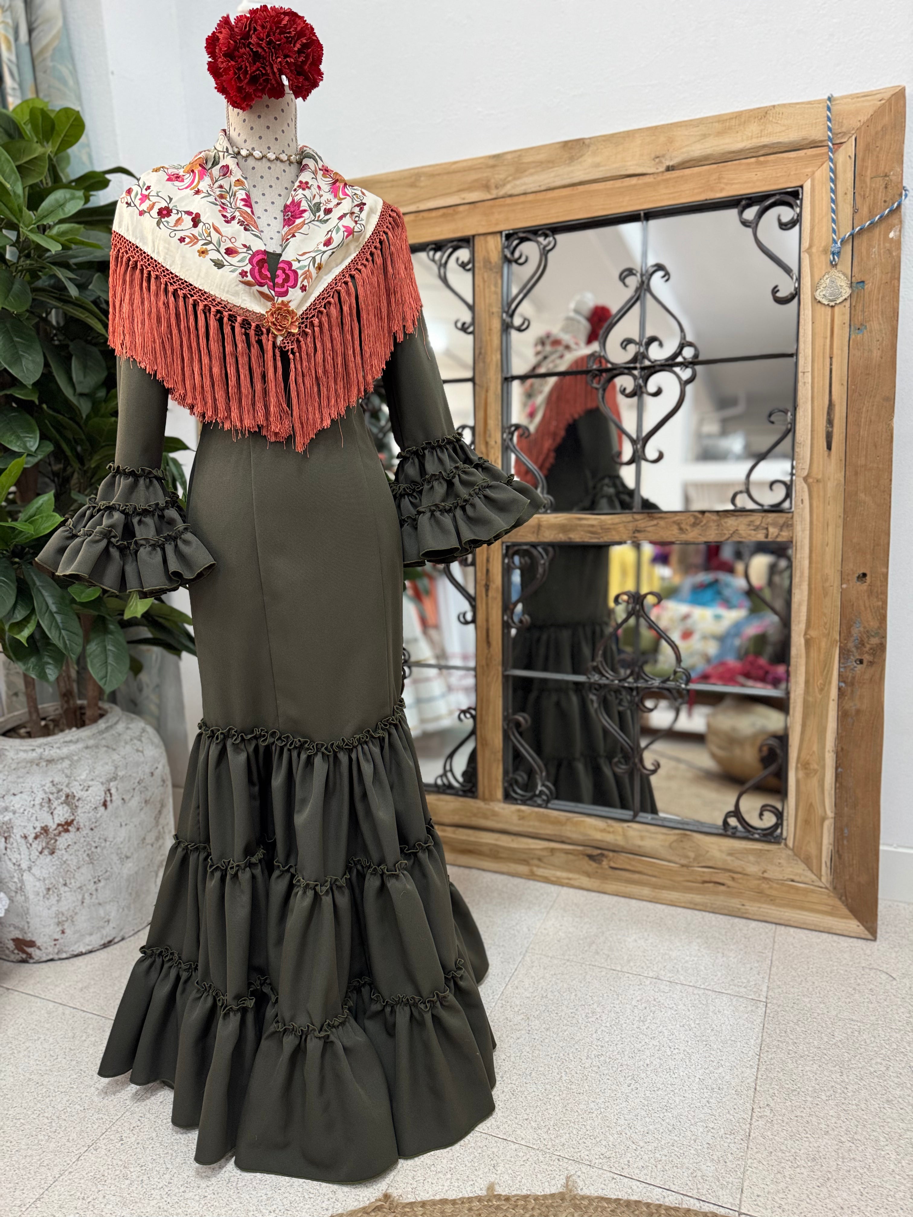 Traje de Flamenca Córdoba Verde