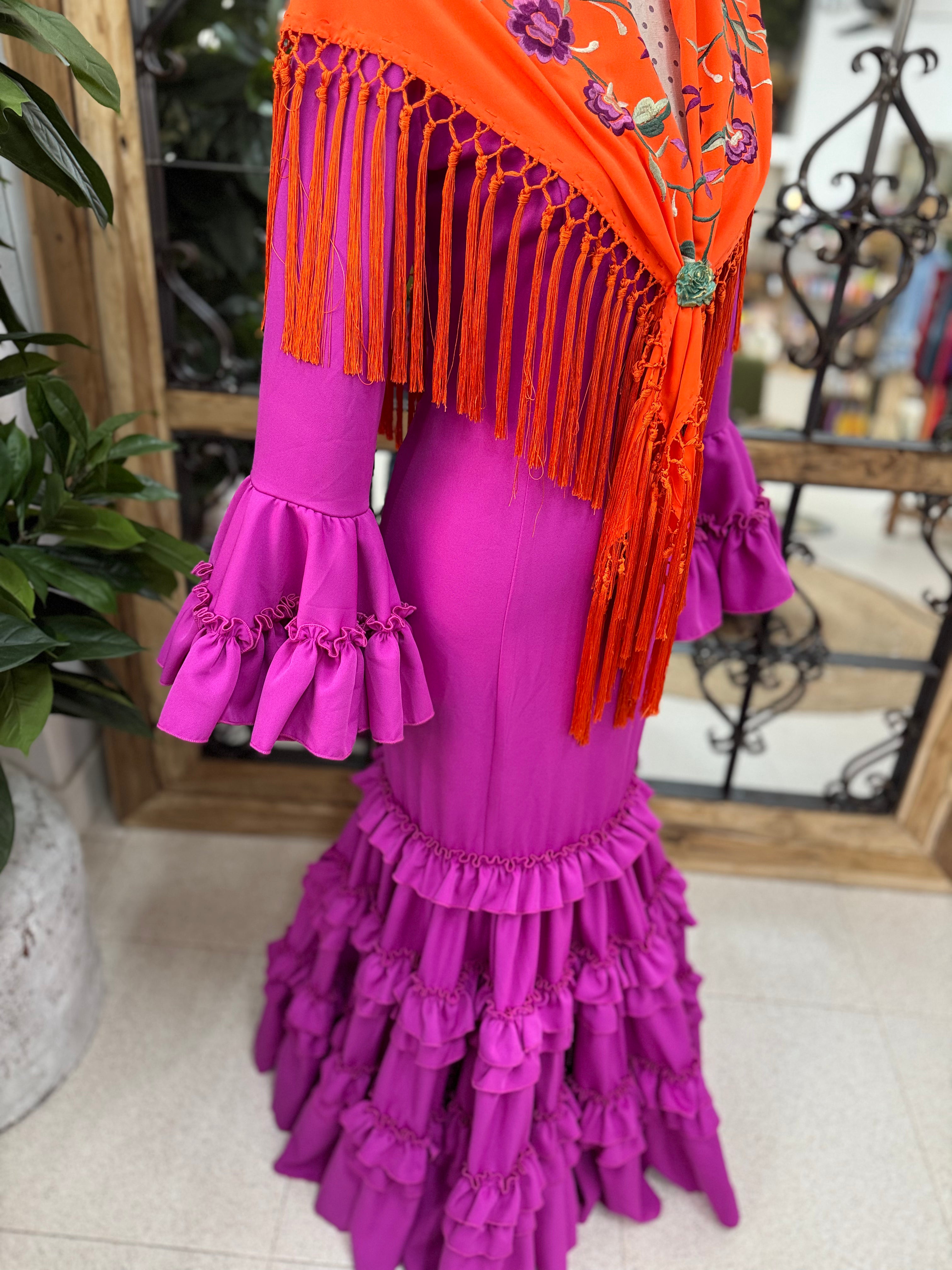 Traje de Flamenca Granada Buganvilla Bioelástico