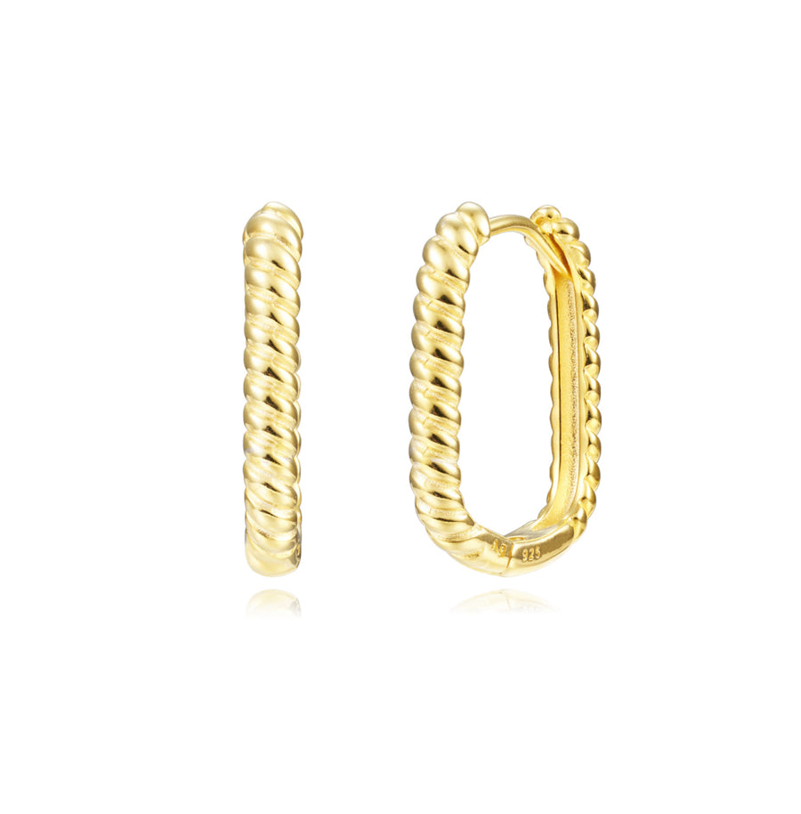 Pendientes Aros Trenzados 16mm