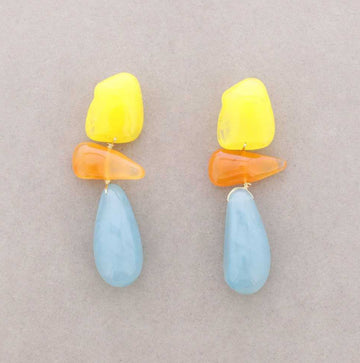 Pendientes Resina Colores