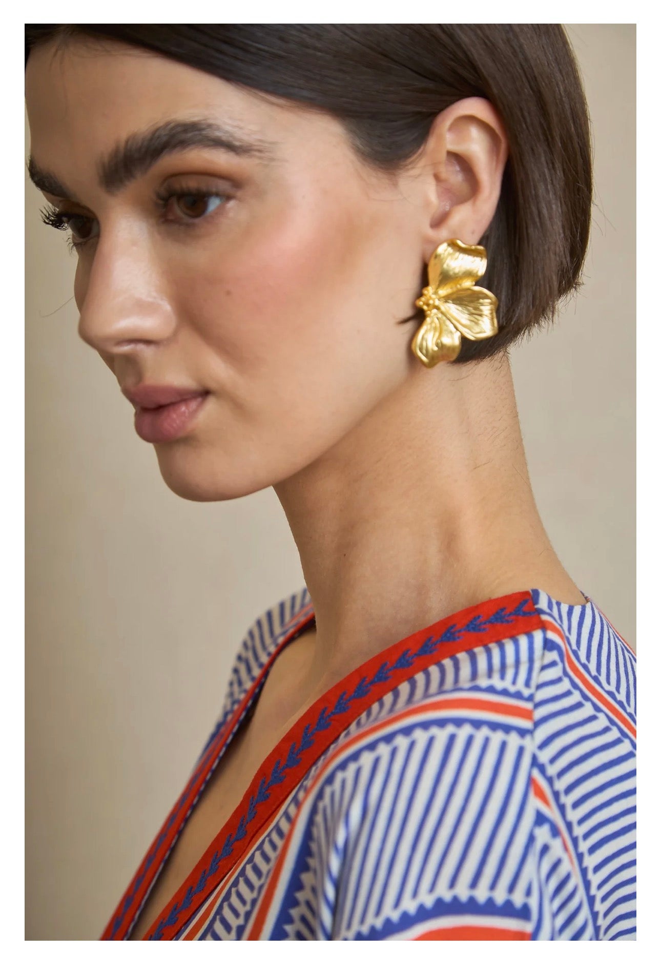 Pendientes Media Flor Latido