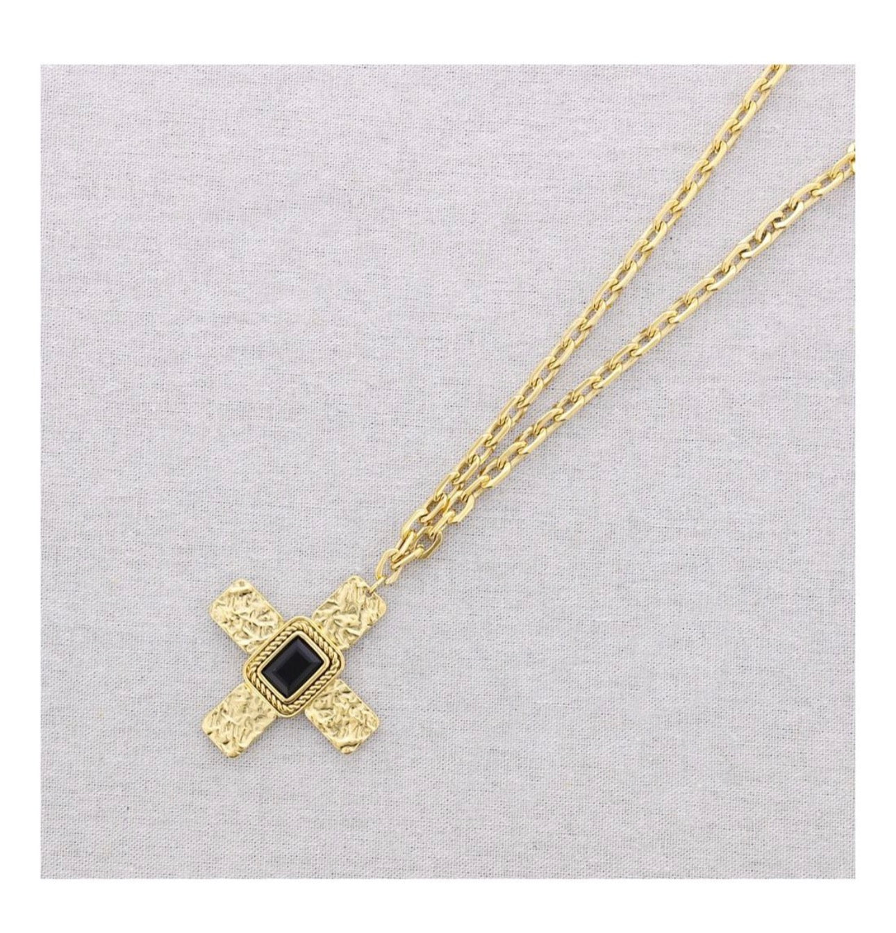 Colgante Cruz Cristal T