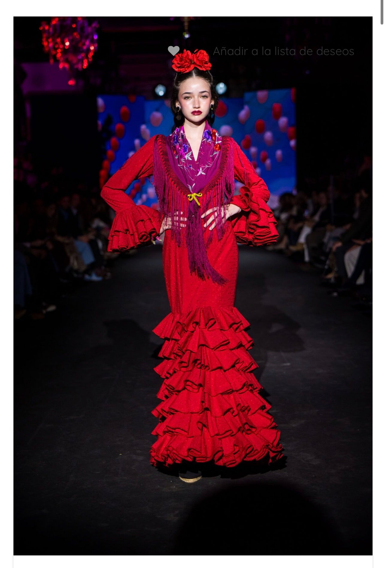 Traje Flamenca Mod. Eugenia Rojo Errepe by RP