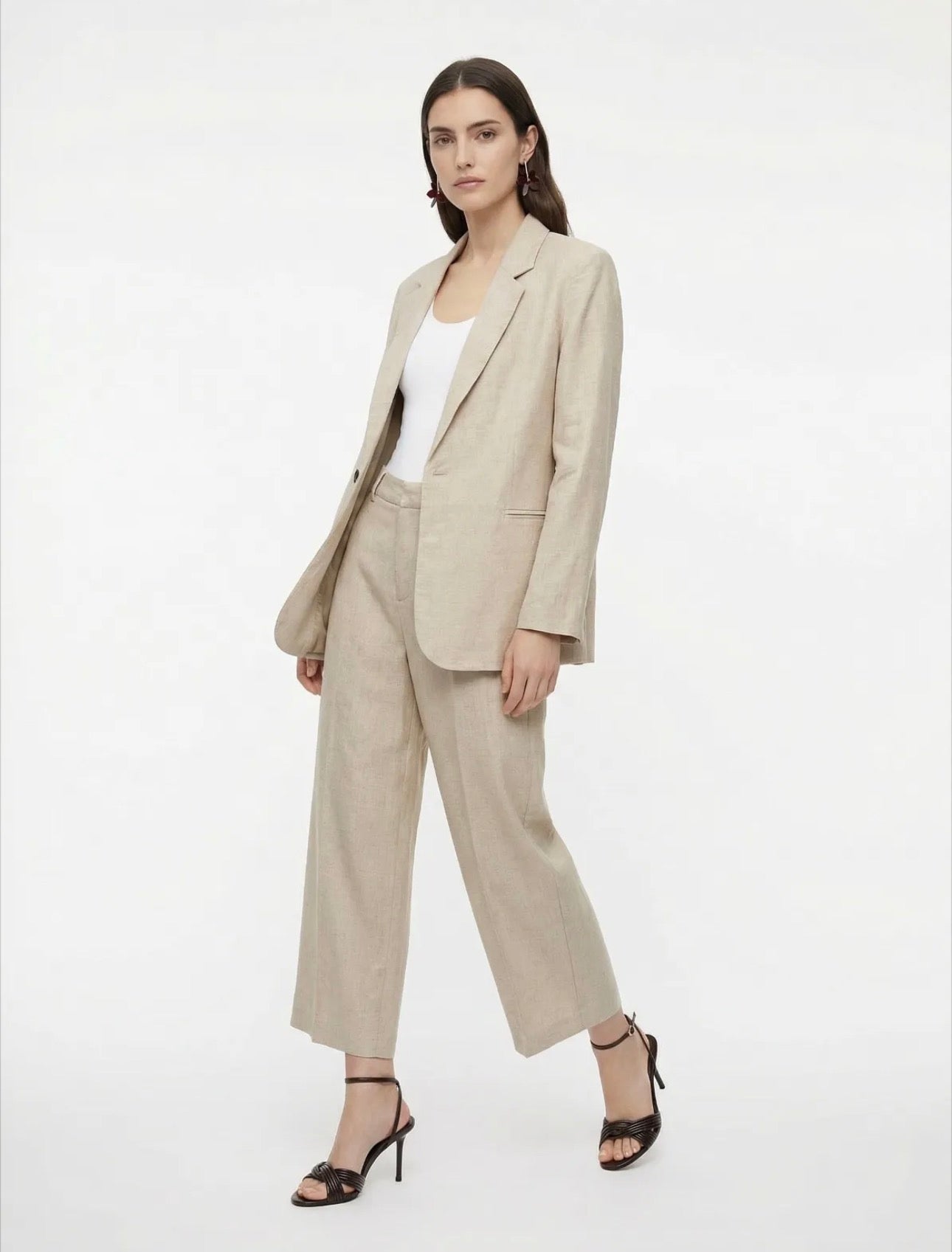 Chaqueta Lino Blanca