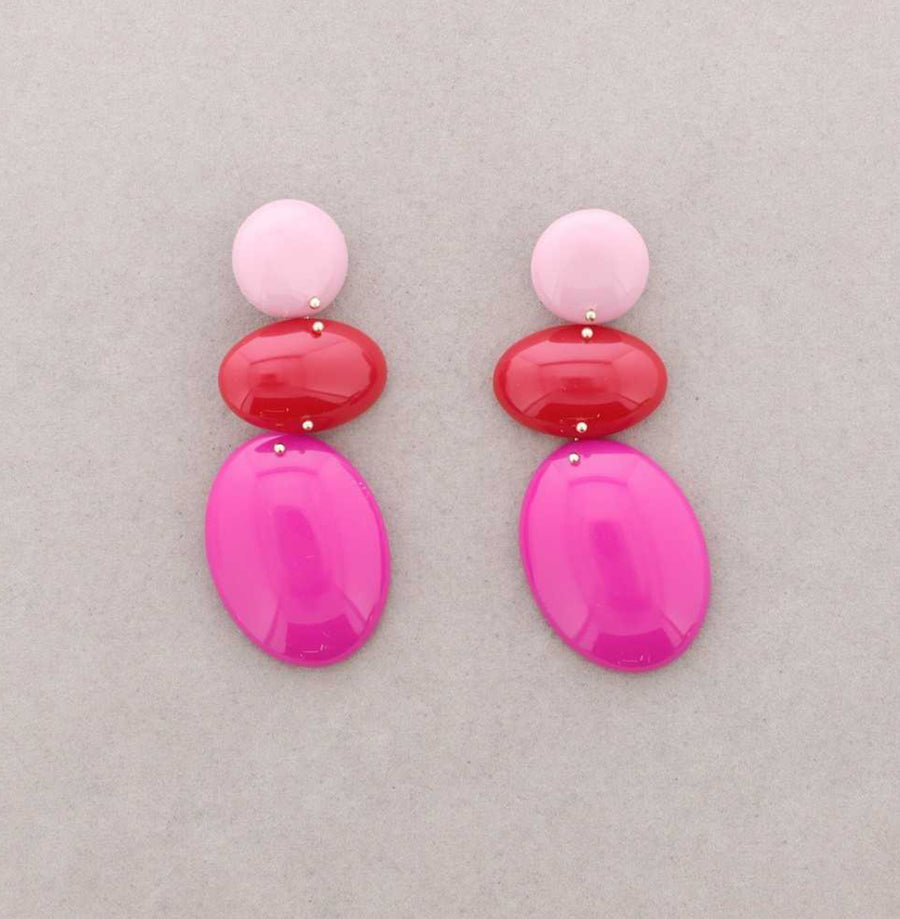 Pendientes Resina Colores