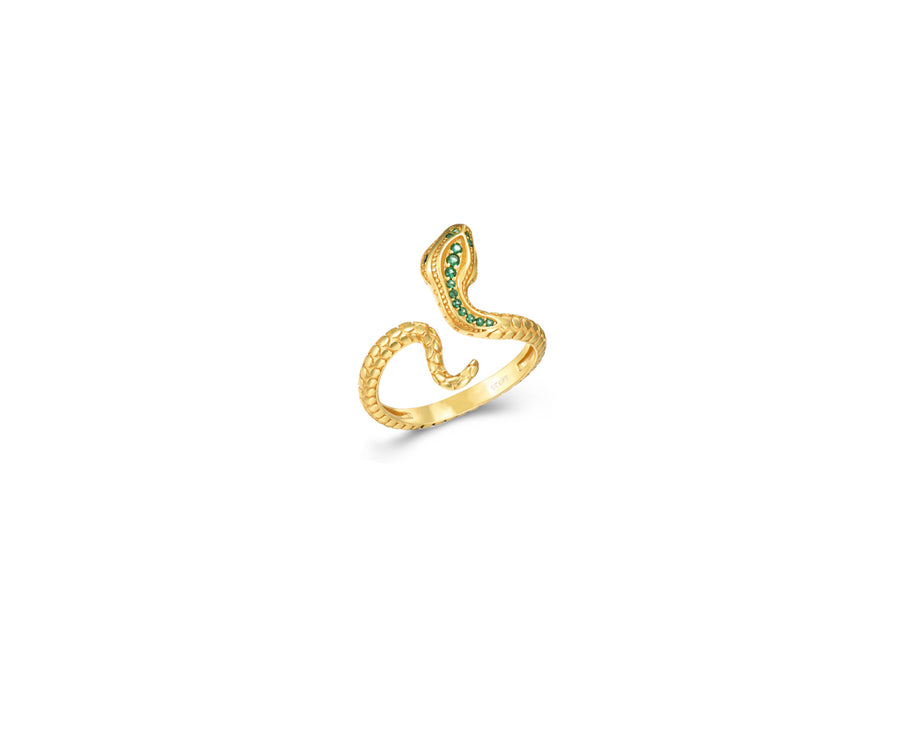 Anillo Serpiente Circonita