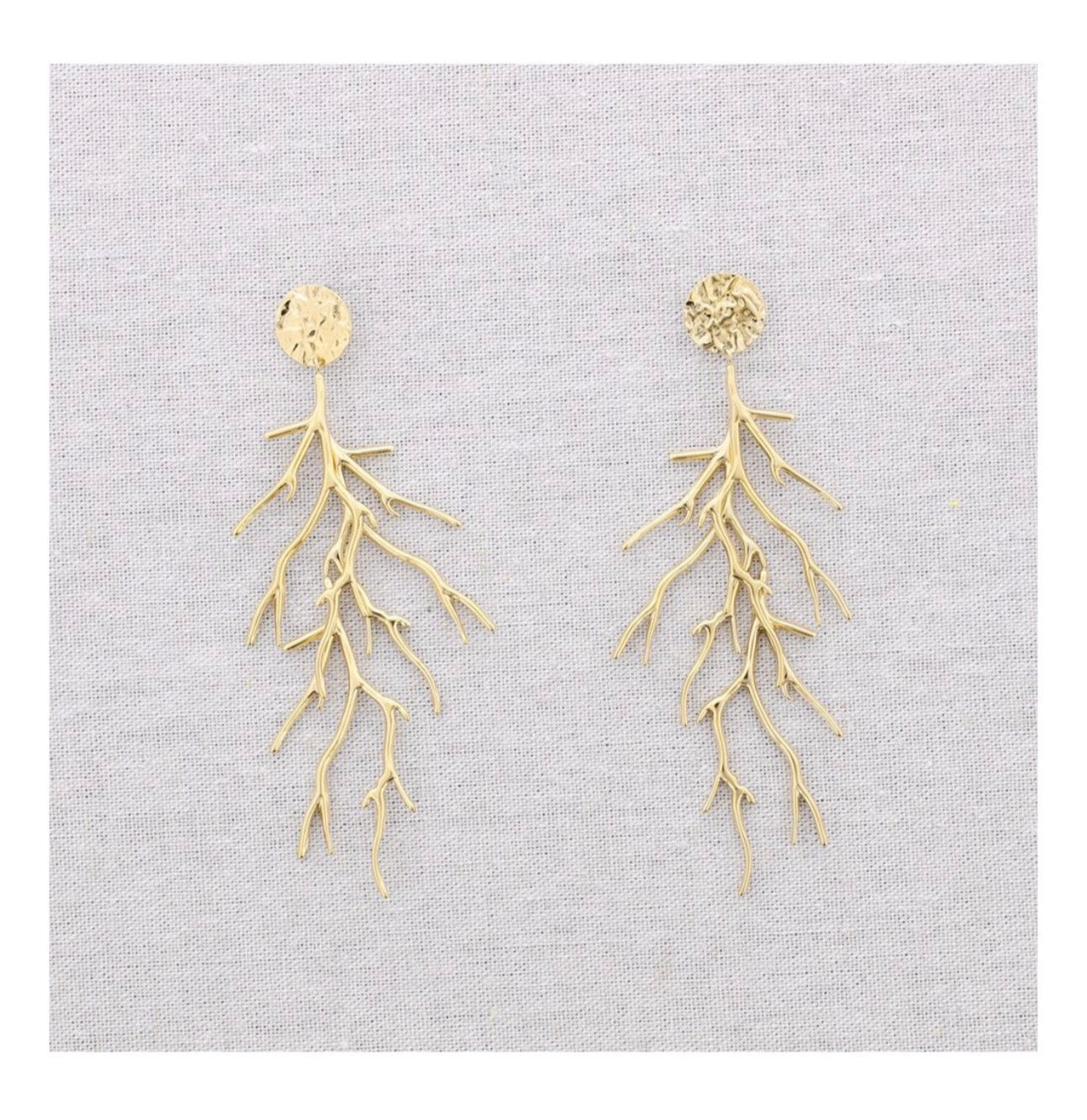 Pendientes XL Corales Oro