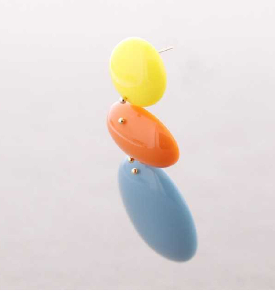 Pendientes Resina Colores